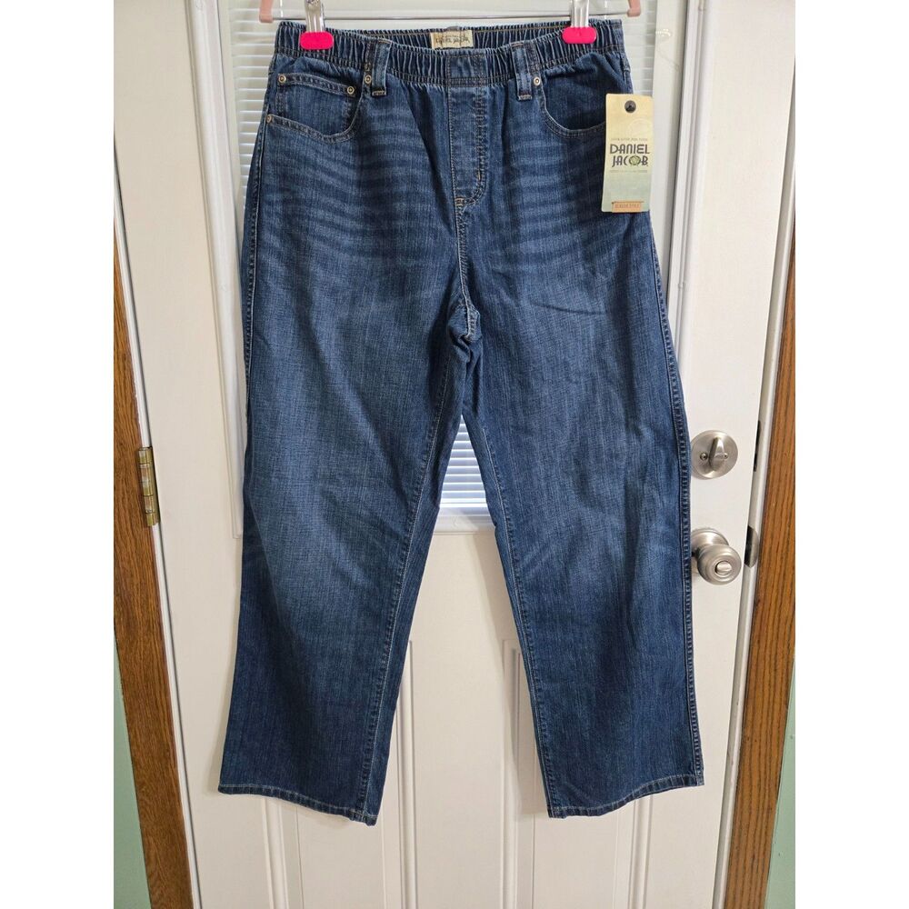 NWT Vintage Classic Daniel Jacob Women's Sz 16H In Distressed Wash Straight Leg